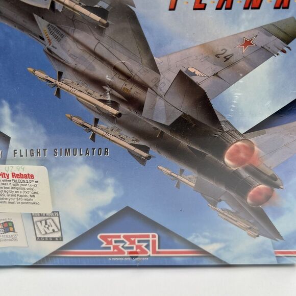 SU-27 Flanker The Military Flight Simulator 1995 Computer Game Sealed Brand New - Picture 3 of 16
